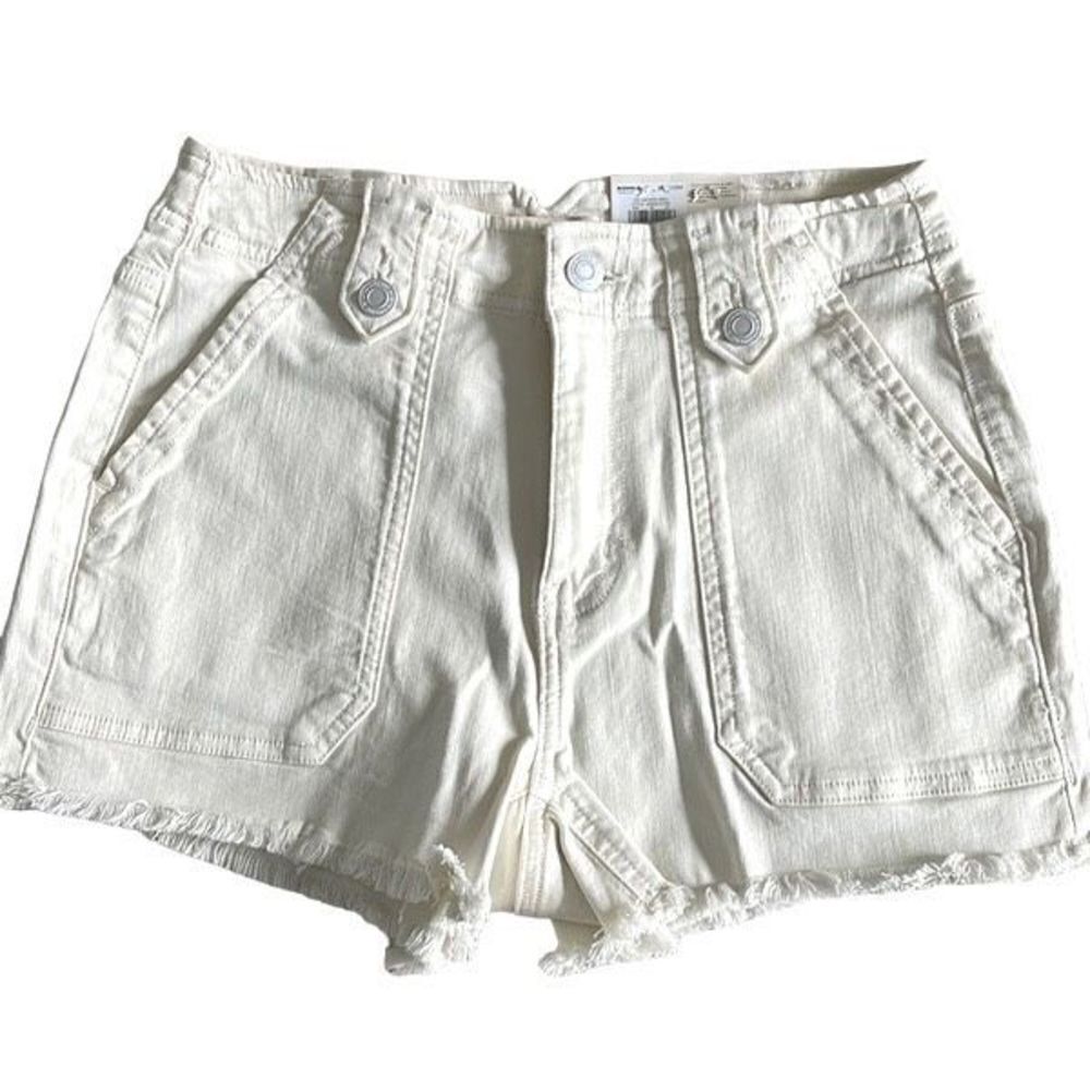 SO Shirts. Utility High Rise Shorts Bermuda 7/28 Cream New